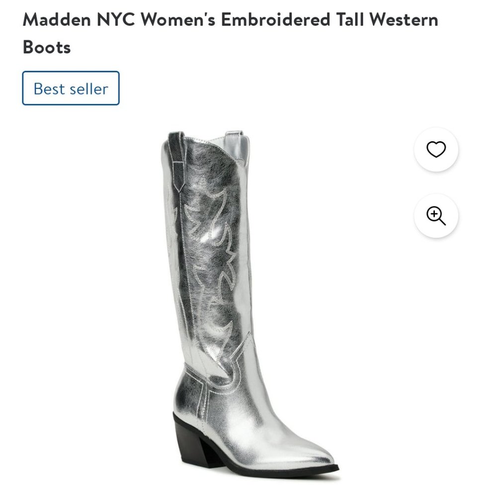 Madden NYC Women's Embroidered Tall Western Boots